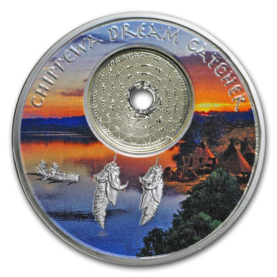 2018 1 oz Silver Mesa Grande Chippewa Dream Catcher 2018 1 oz Silver Mesa Grande Chippewa Dream Catcher
